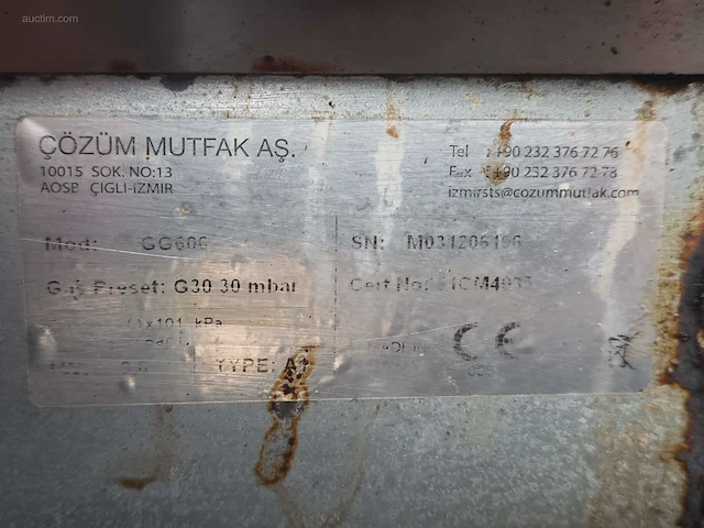 Inox bakplaat cozum mutfak gg606 - afbeelding 2 van  4