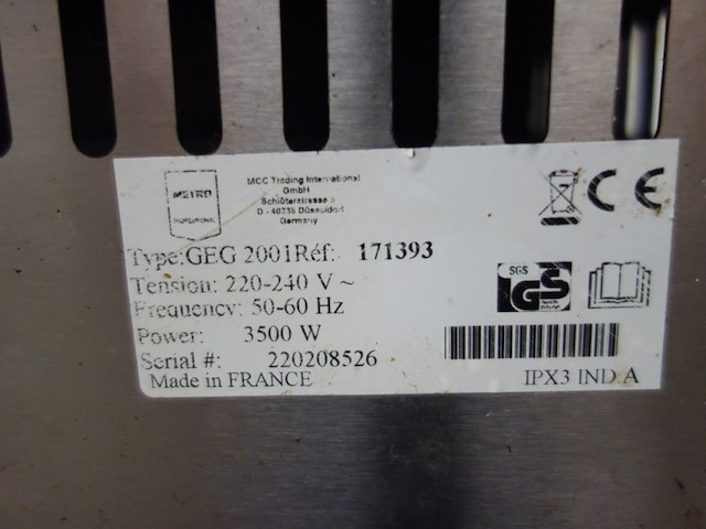 Inox bakplaat metro - afbeelding 3 van  3