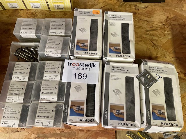 Inox bouten en dozen clips - afbeelding 1 van  7