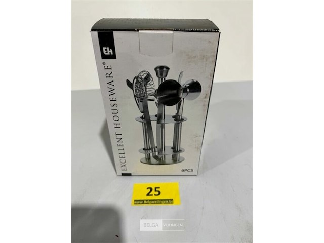 Inox coctailset 6-delig - afbeelding 1 van  3