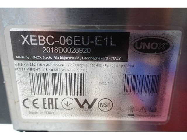 Inox combi-oven unox - afbeelding 9 van  10