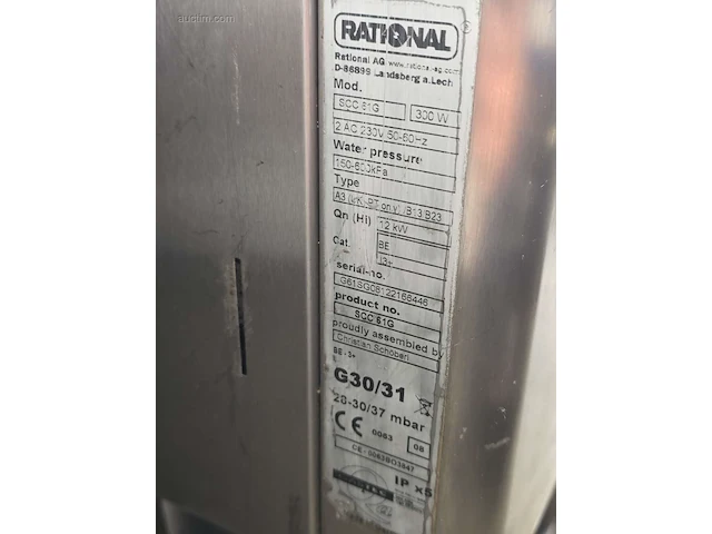 Inox combisteamer rational scc61g - afbeelding 5 van  7