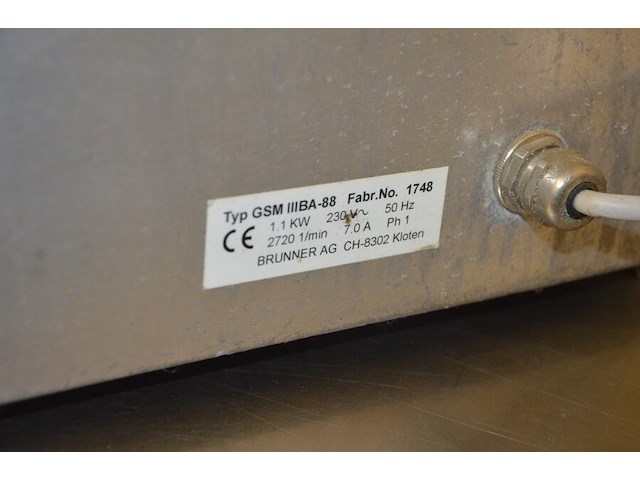 Inox cutter brunner met toebehoren in bak - afbeelding 5 van  7