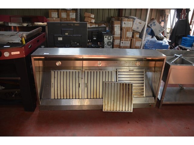 Inox dampkap 2m (2) - afbeelding 1 van  7
