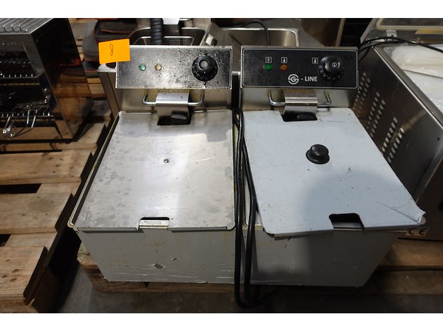 Inox dubbele friteuse g-line - afbeelding 1 van  6