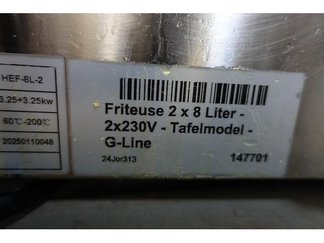 Inox dubbele friteuse g-line - afbeelding 6 van  6