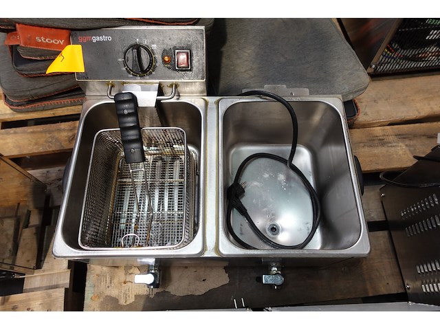 Inox dubbele friteuse ggm gastro - afbeelding 1 van  4
