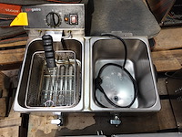 Inox dubbele friteuse ggm gastro - afbeelding 1 van  4
