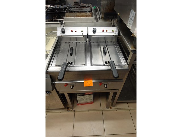 Inox dubbele friteuse - afbeelding 2 van  6