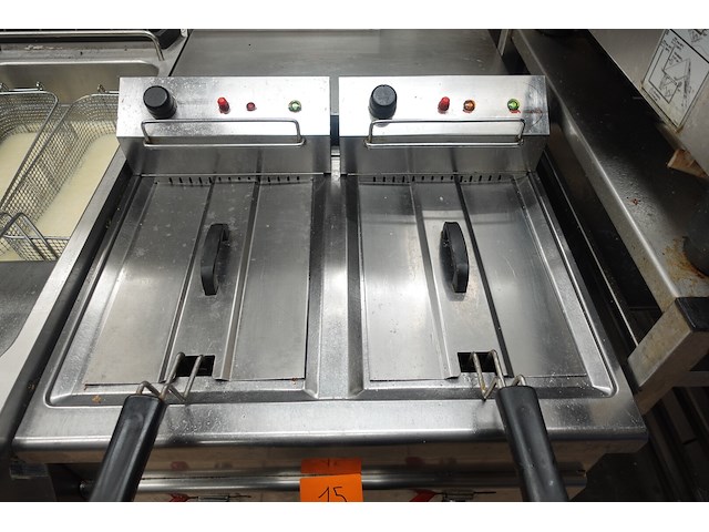 Inox dubbele friteuse - afbeelding 3 van  6