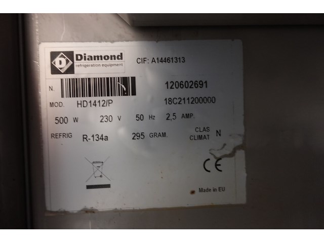 Inox dubbele koelkast diamond - afbeelding 7 van  8
