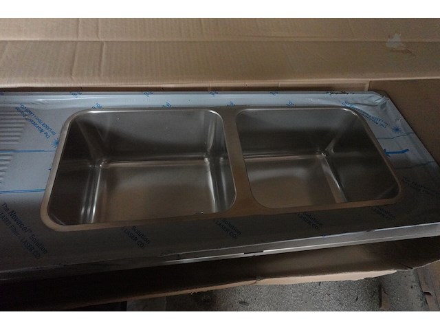 Inox dubbele spoelbak franke - afbeelding 4 van  5