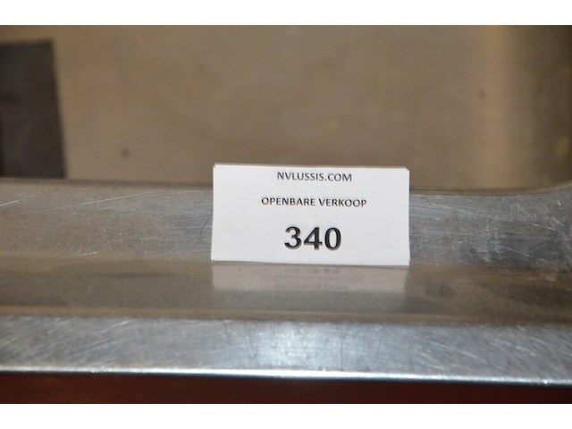 Inox dubbele spoelbak met mengkraan afm. 200x60x80 - afbeelding 5 van  7