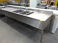 Inox dubbele spoelbak - afbeelding 2 van  4