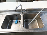 Inox dubbele spoelbak - afbeelding 3 van  4