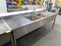 Inox dubbele spoelbak - afbeelding 4 van  4