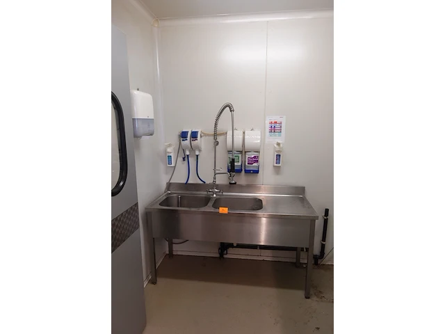 Inox dubbele spoelbak - afbeelding 1 van  10