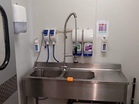 Inox dubbele spoelbak