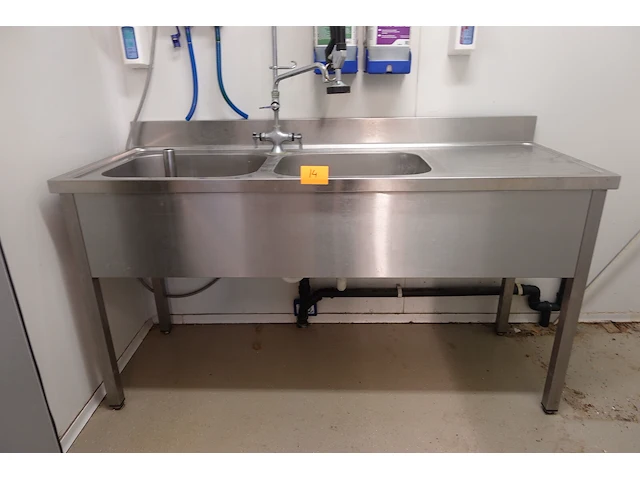 Inox dubbele spoelbak - afbeelding 3 van  10