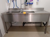 Inox dubbele spoelbak - afbeelding 3 van  10