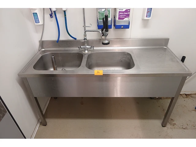 Inox dubbele spoelbak - afbeelding 4 van  10