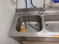 Inox dubbele spoelbak - afbeelding 9 van  10