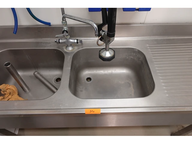 Inox dubbele spoelbak - afbeelding 10 van  10