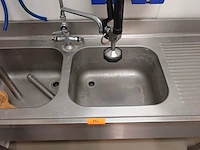Inox dubbele spoelbak - afbeelding 10 van  10