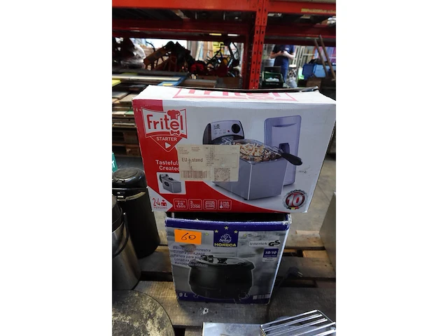 Inox friteuse fritel + soepketel horeca select - afbeelding 1 van  5