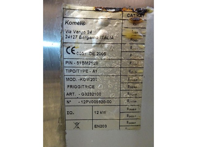 Inox friteuse komel - afbeelding 5 van  5