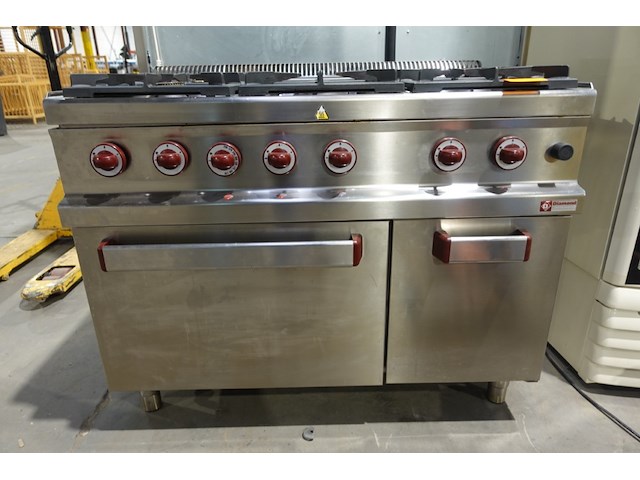 Inox gasfornuis diamond - afbeelding 1 van  6