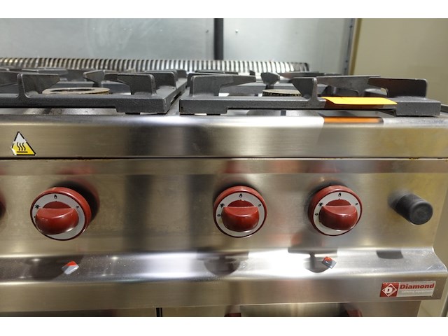Inox gasfornuis diamond - afbeelding 6 van  6