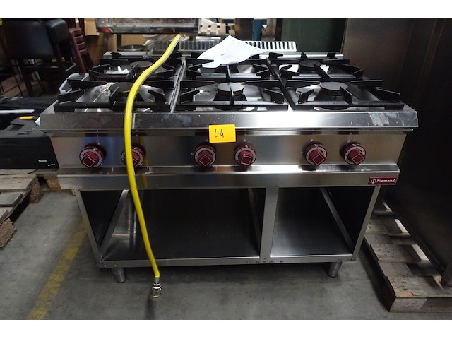 Inox gasfornuis diamond - afbeelding 1 van  3