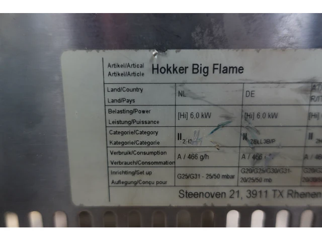 Inox gasfornuis hendi - afbeelding 5 van  6