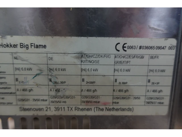 Inox gasfornuis hendi - afbeelding 6 van  6