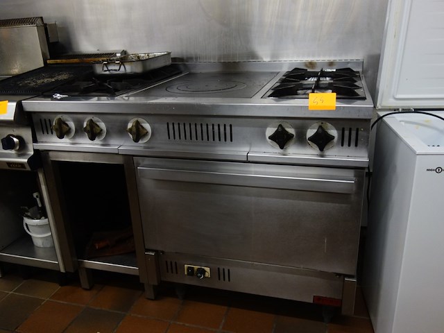 Inox gasfornuis / oven - afbeelding 1 van  4