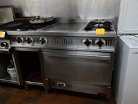 Inox gasfornuis / oven - afbeelding 1 van  4
