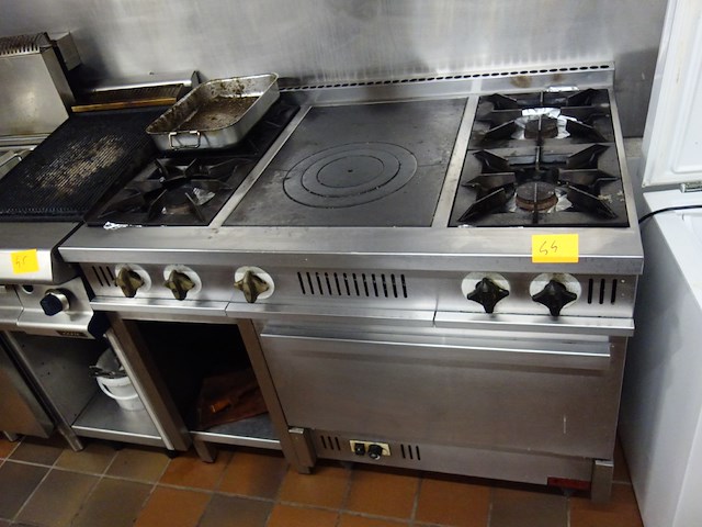 Inox gasfornuis / oven - afbeelding 2 van  4