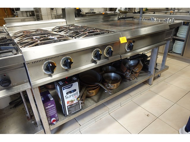 Inox gasfornuis - afbeelding 1 van  8