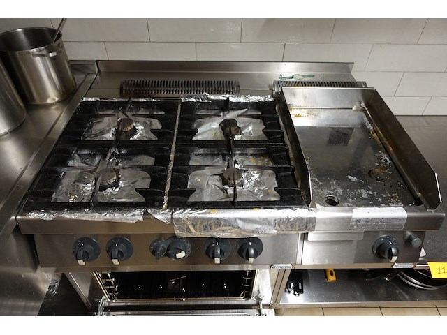 Inox gasfornuis - afbeelding 4 van  12