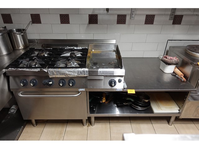 Inox gasfornuis - afbeelding 1 van  12