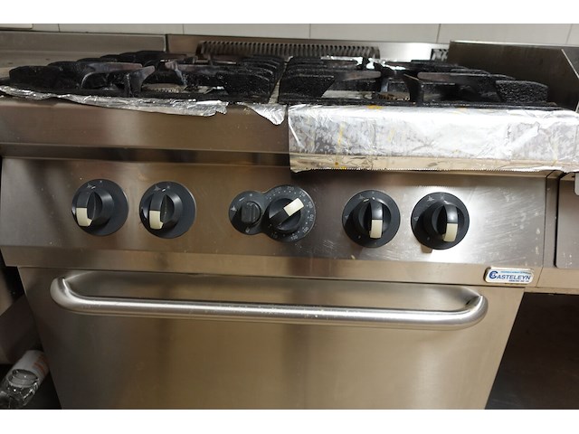 Inox gasfornuis - afbeelding 5 van  9