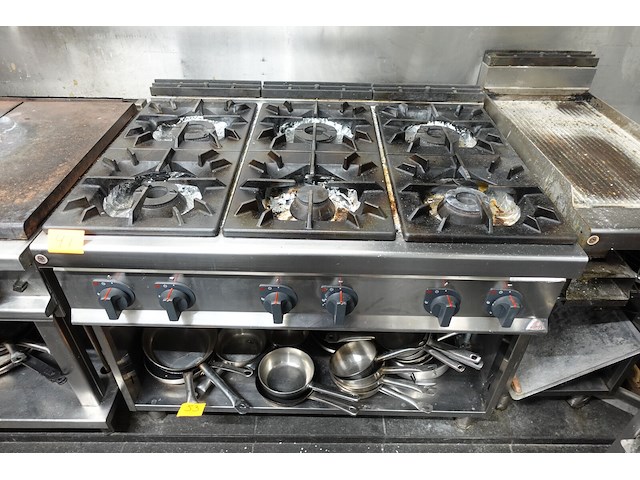 Inox gasfornuisn berto's - afbeelding 2 van  7