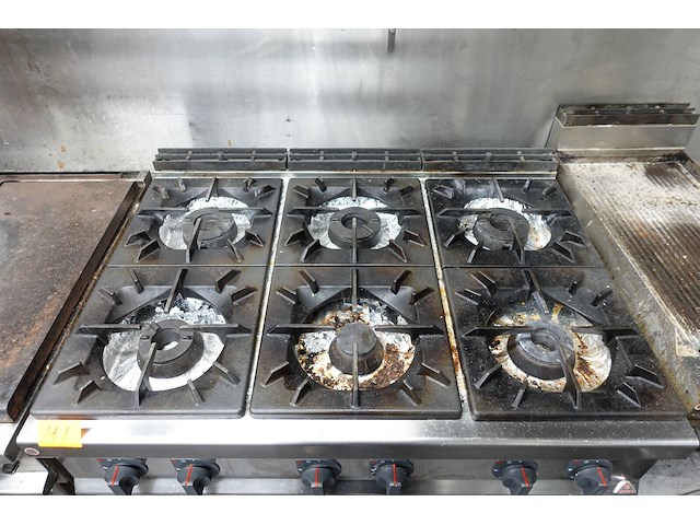 Inox gasfornuisn berto's - afbeelding 3 van  7