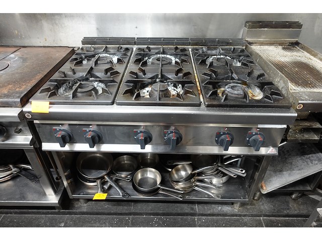 Inox gasfornuisn berto's - afbeelding 6 van  7