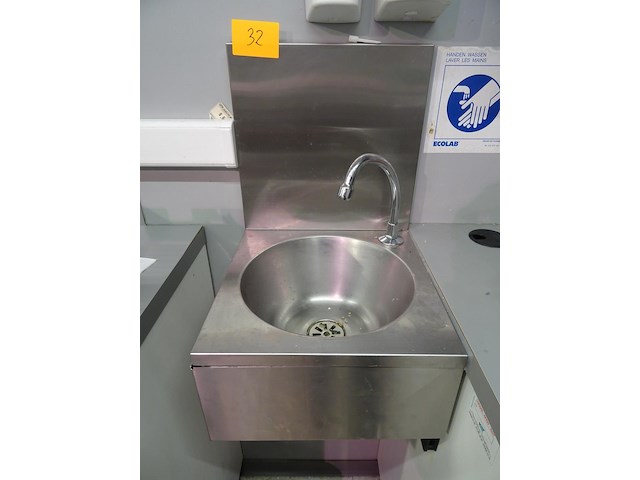 Inox handwasbak - afbeelding 1 van  3
