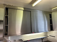 Inox hangkast met schuifdeuren