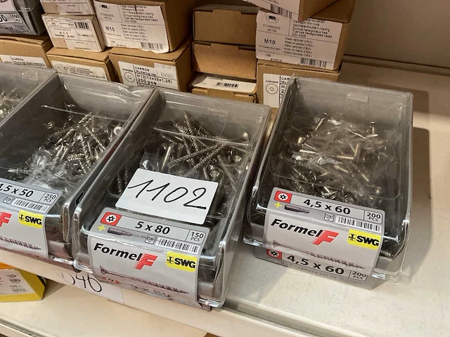 Inox hout schroeven met bits en ringen - afbeelding 4 van  6
