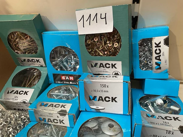 Inox houtschroeven bouten ringen - afbeelding 2 van  8