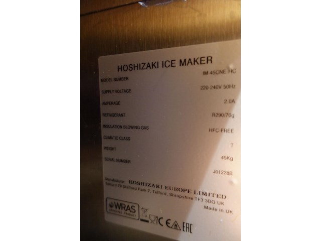Inox ijsblokmachine hoshizaki - afbeelding 9 van  9